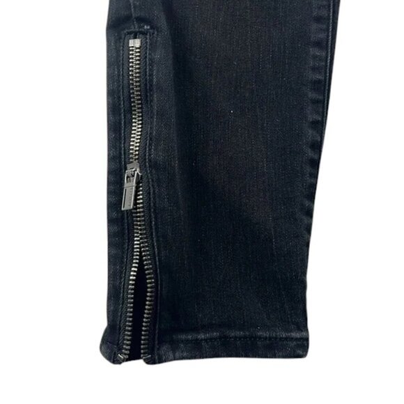 Athleta Jeans Black High Rise Skinny Sculptek Ankle Zippers Size 10 - Picture 10 of 10